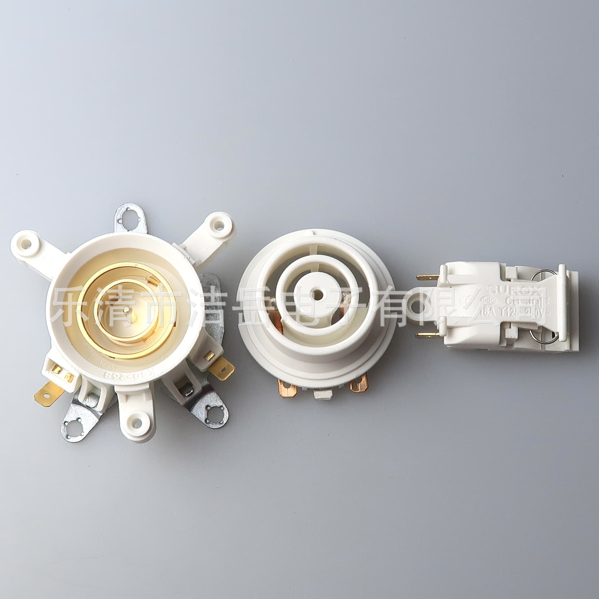 White electric kettle thermostat coupler set, electric kettle thermostat three-piece set, steam switch three-piece set, white.