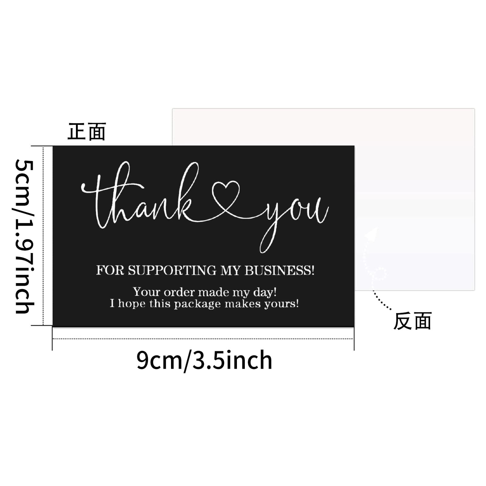 In Stock Wholesale Pure English Party Holiday Decoration Gift Greeting Card Multiple Styles Cross-border Hot Sale Thank You Card