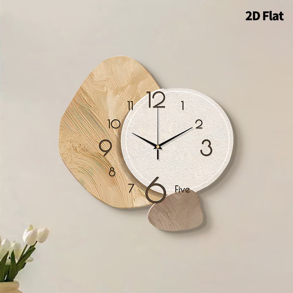 Best-selling Japanese-style Wooden Creative Wall Clock for Living Room 2026 New Premium Silent Clock