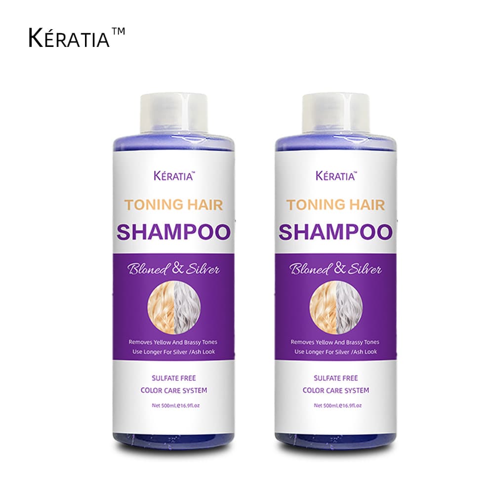 PURPLE SHAMPOO Professional Yellow-Removing Purple Shampoo for Silver, White, and Purple Hair 500ml