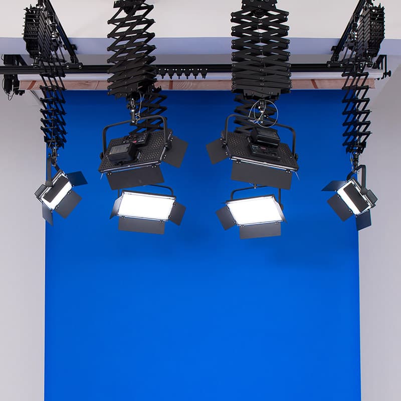Studio ceiling ceiling rail three-color soft light conference light hanging equipment studio constant light fill light