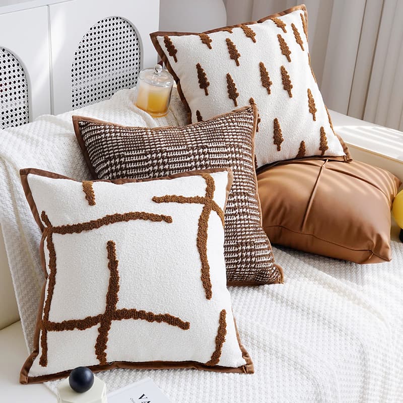 Luxury Vintage Throw Pillow Cover Sofa Seat Cushion Art High-End Bedroom Bed Window Sill Cushion Pillow Cover