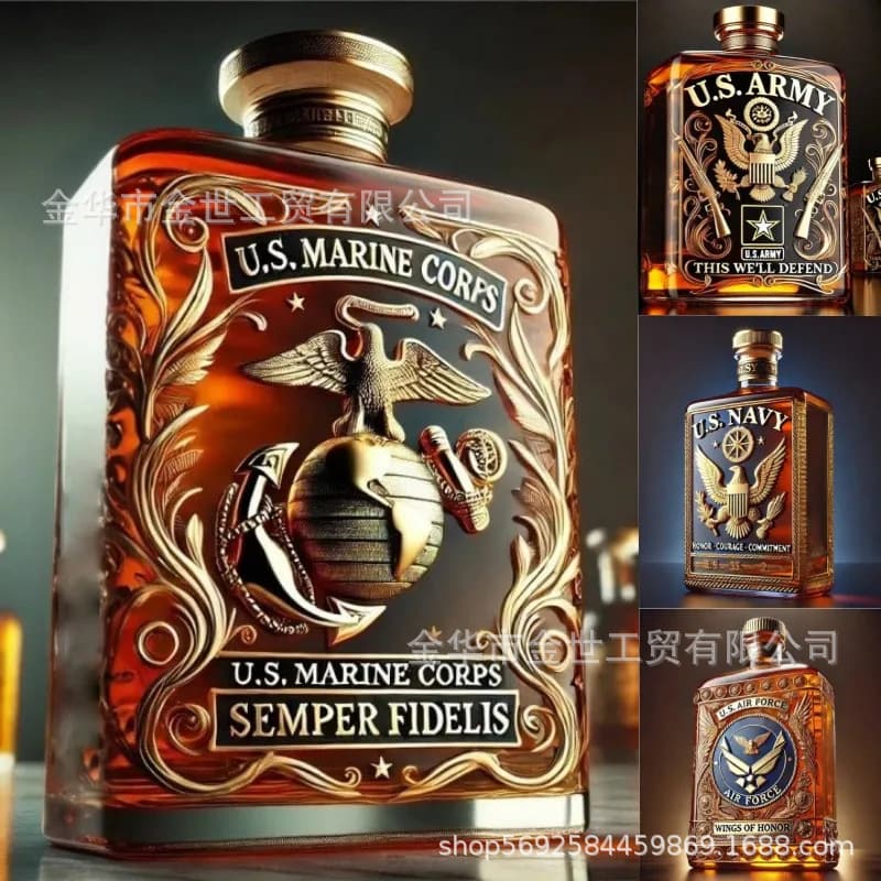 Independent Site New Veteran Tribute Bottle, 250th Anniversary Whiskey Bottle Salute to Veterans