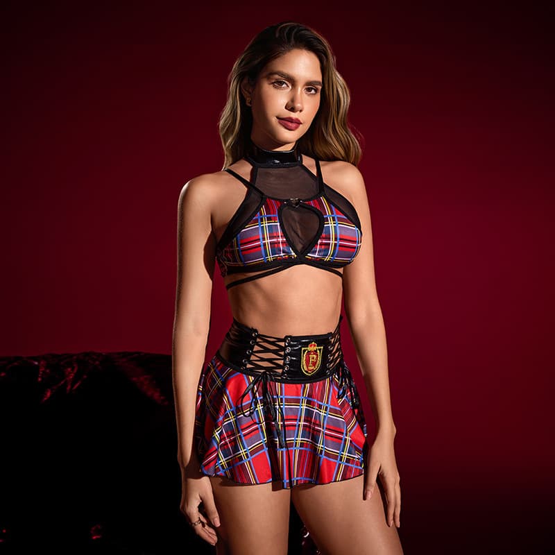 European and American cross-border foreign trade hot-selling sexy lingerie sexy uniform temptation see-through role-play lingerie spot wholesale