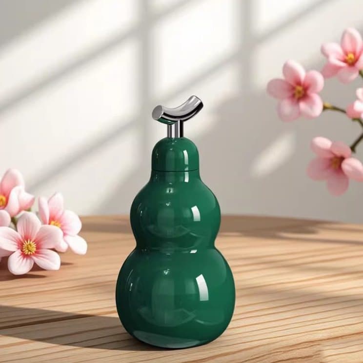 2026 New Gourd Insulated Cup 316 Stainless Steel Portable Water Bottle High Appearance Outdoor Cup Gift 390ML
