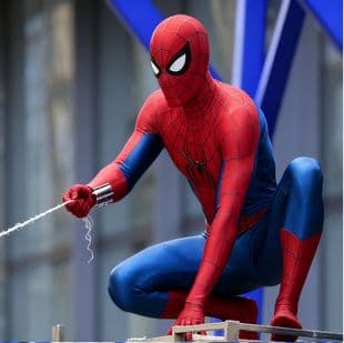 New Day Red Blue Classic Spider-Man Bodysuit Halloween Spider-Man Full-Body Bodysuit Cosplay