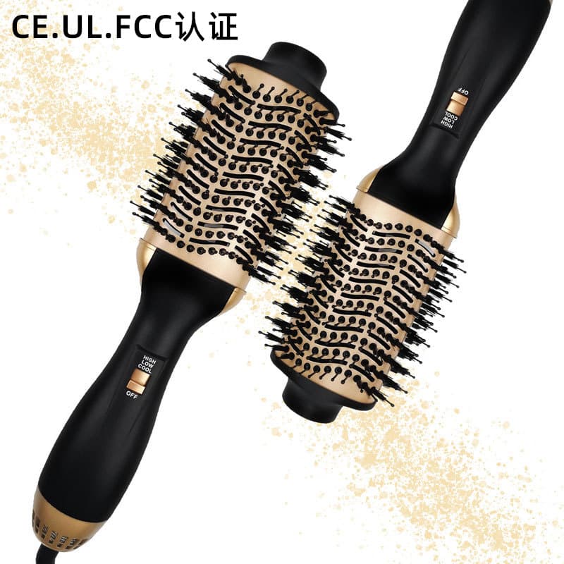 Amazon's New Hot Air Comb 4-in-1 Electric Heating Comb Hair Dryer Straight Hair Comb Hair Dryer Comb Multi-Functional Hair Dryer Cross-Border