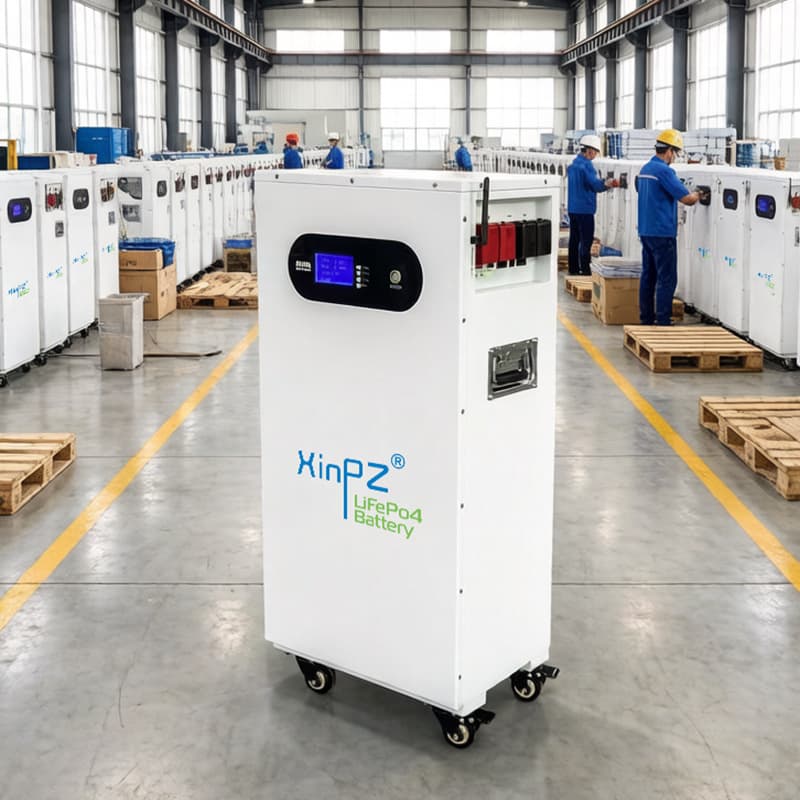 51.2V 314Ah Wheeled Household Energy Storage Power Generation System Equipment Floor-Standing Lithium Iron Phosphate Battery Pack 16kW
