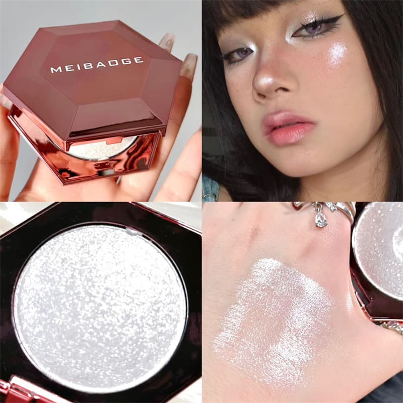 Diamond Highlight Face Brightening Glitter Fine Flash Eye & Body Repair Blush Eyeshadow Integrated Palette