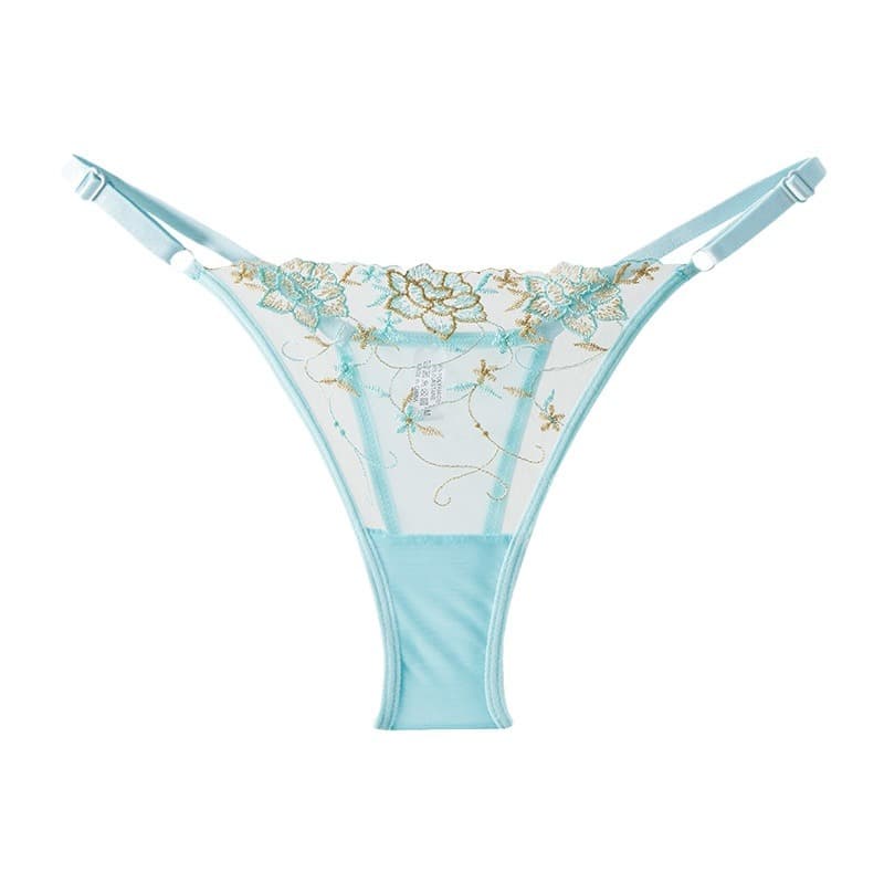 New V-String Women's Sexy Lace Thin Strap Hot Hollow Out Fashion Lingerie for Foreign Trade