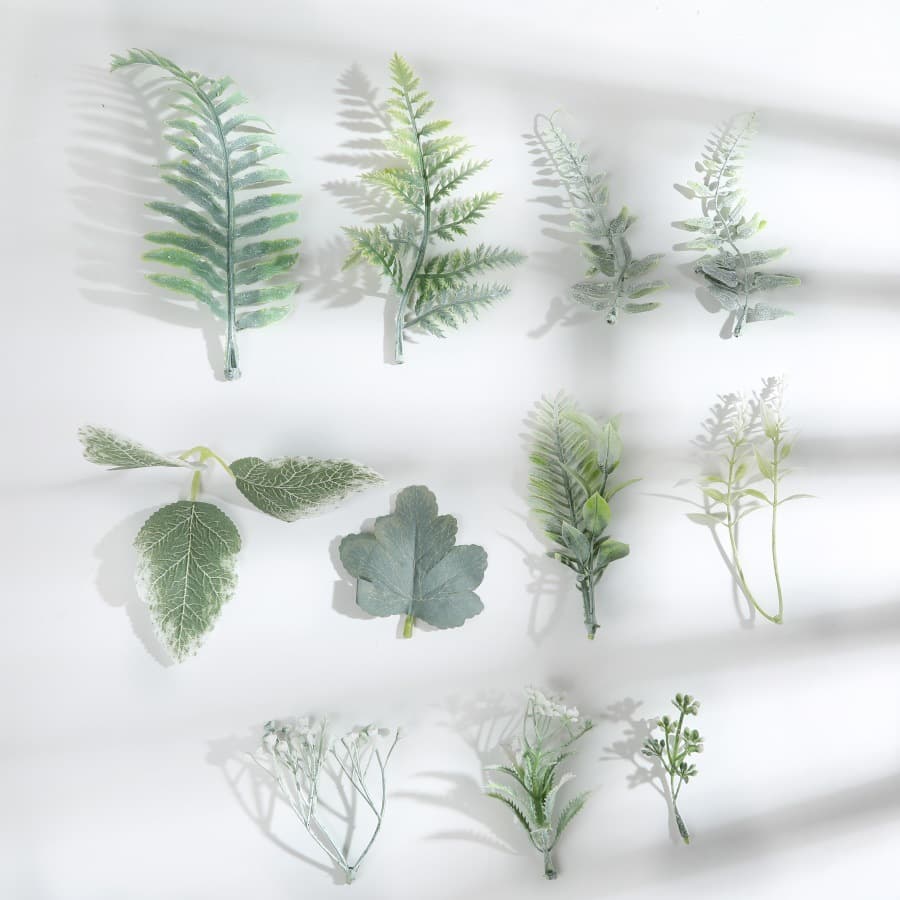 W artificial leaf accessories for corsages, bouquets, hat DIY decoration accessories, wedding decor add-ons