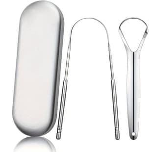 Stainless Steel Tongue Scraper with Large Storage Box Tongue Scraper Tongue Coating Scraper Tongue Scrapers