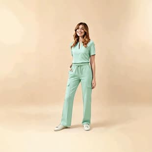 Cross-border Solid Color Women's Short Sleeve Suit, Women's Professional Fashion Commuter Workwear, Comfortable Sportswear Set