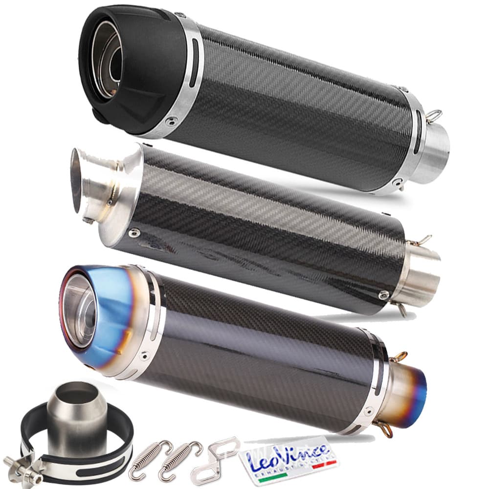 Motorcycle Carbon Fiber Modified Exhaust Pipe for Huanglong 600/ZX6R/Ninja400/Chunfeng/Kaiyue 321rr