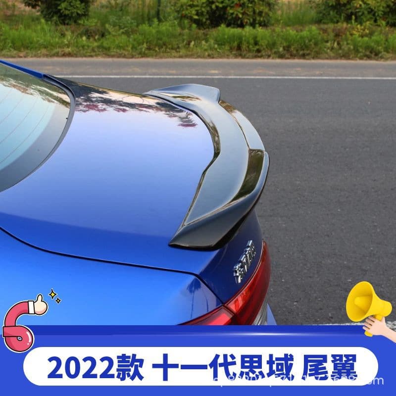 Spoiler for 22 Civic Tail Wing Modification, 11th Gen Civic High-End OEM-Specific Pressure Wing Top Wing, No Drilling Required
