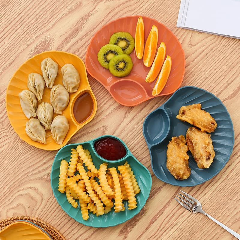 Japanese-style household shell plate dip plate outdoor snack chips snack snack plate fruit plate plastic plate