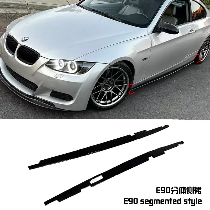 For BMW 3 Series E90 E92 E93 2006-2013 MP Side Skirt Split Side Skirt Panel Spoiler