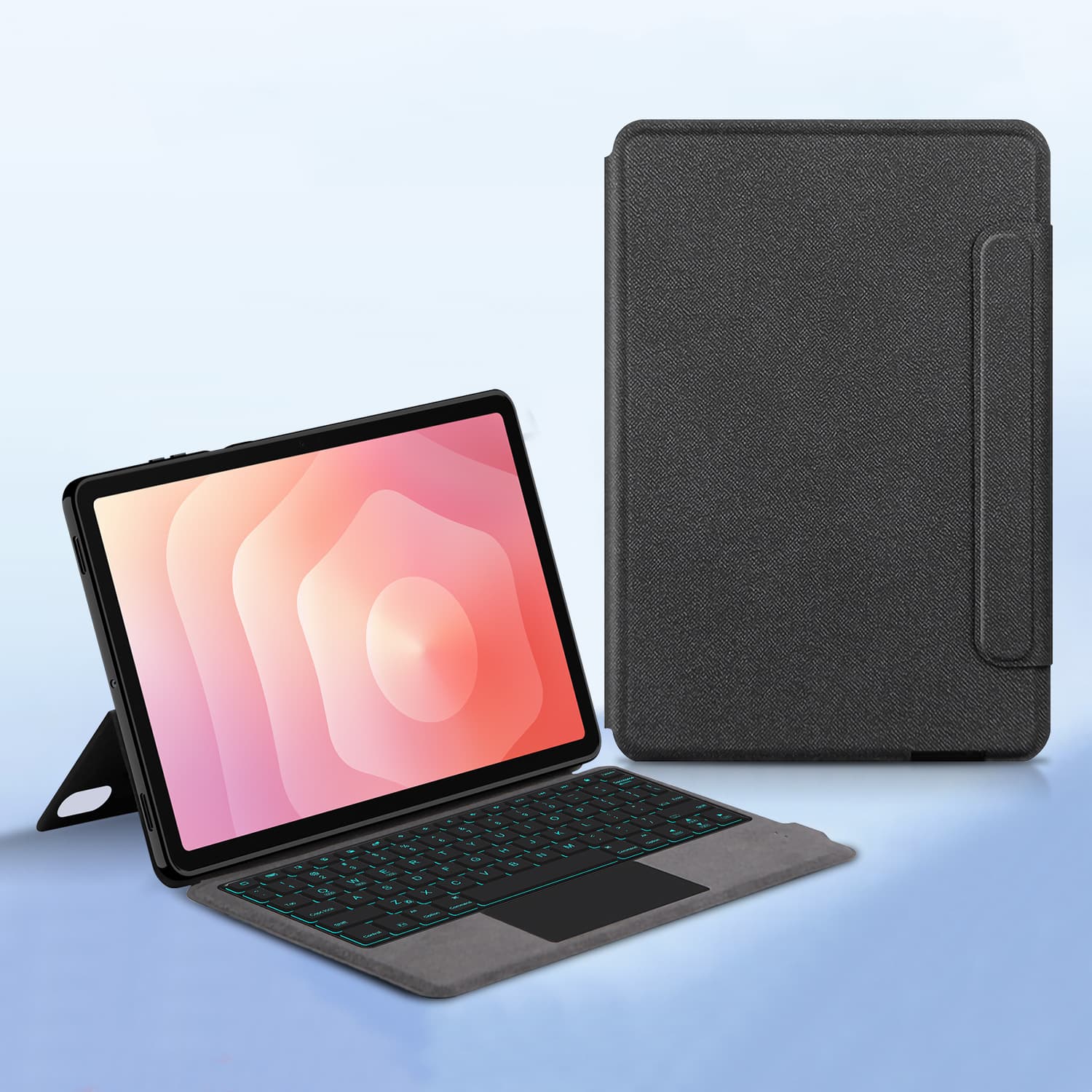 Compatible 2025 Samsung Galaxy Tab S11 Keyboard Case for S8/S9 11-inch with Integrated Bluetooth Keyboard