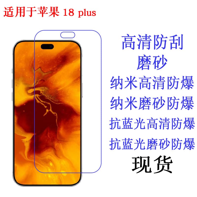 For Apple iPhone 18 Plus Screen Protector, HD Clear Film, Soft TPU Protective Film, Phone Screen Protector