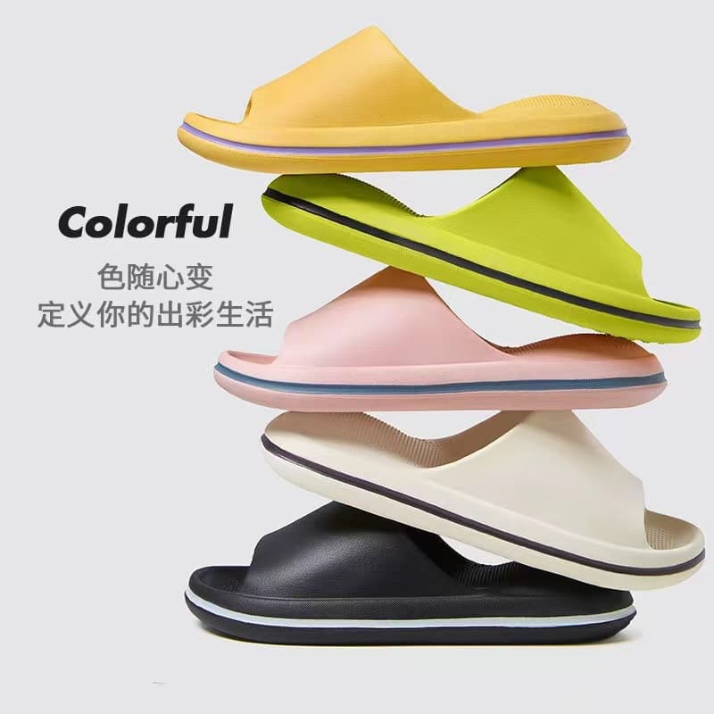 Thickened Air Cushion Summer Couple Indoor Slippers, Soft Sole Summer Slippers for Women, Anti-Odor