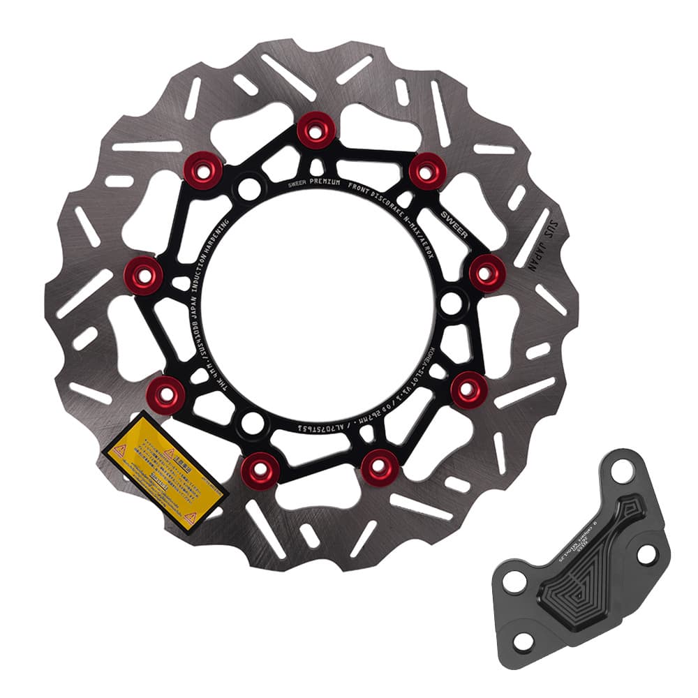 For Yamaha NMAX155 Front Wheel Upgrade 267mm Floating Brake Disc Original Caliper Connection Adapter