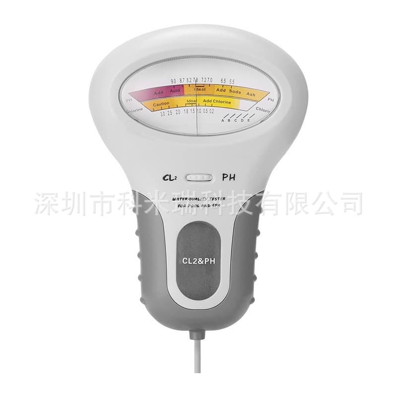 2-in-1 PC102 New Swimming Pool Water Quality Tester, pH Test Pen, CL2 Chlorine Gas Detector
