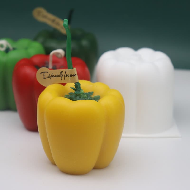 Simulated Vegetable Mold DIY Bell Pepper Chili Pepper Candle Mousse Cake Silicone Mold
