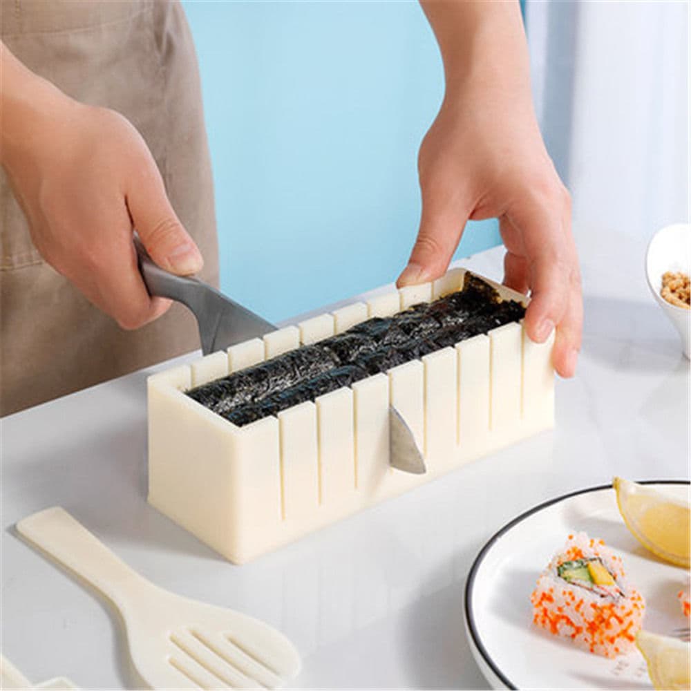 Diy Round Heart-shaped Sushi Maker Tools Set Rice Ball Mold Suitable For Home Kitchen Baking