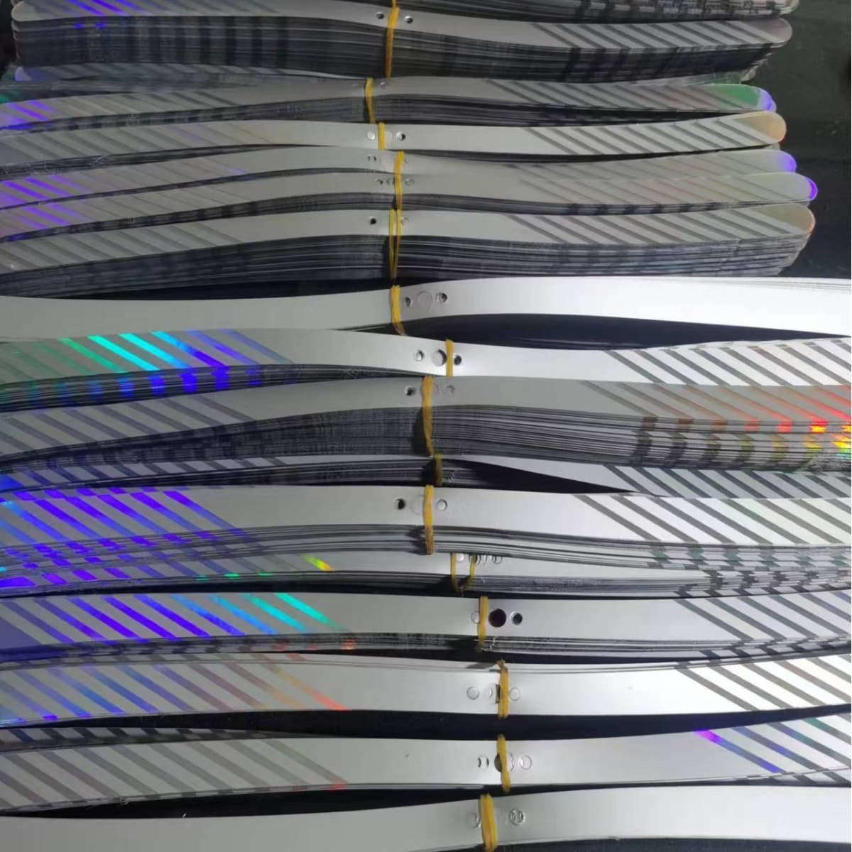 Fly Repellent Fan Blade PET Colorful Fly Repellent Strip Mosquito Repellent Blade 400*18mm Fly Repeller Fan Blade Reflective Strip Custom