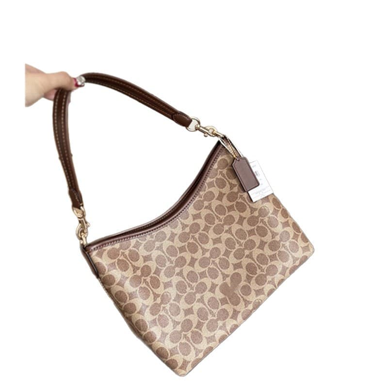 2026 New Laurel Hobo Bag Denim Cowhide Classic Monogram Large Capacity Shoulder Tote Bag