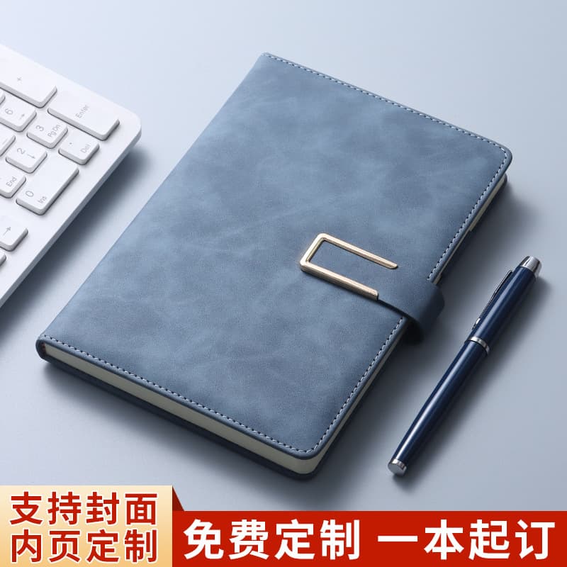 Wenzhou Custom Logo Thick Notebook Magnetic Closure Business Meeting A5 Soft Leather Wholesale
