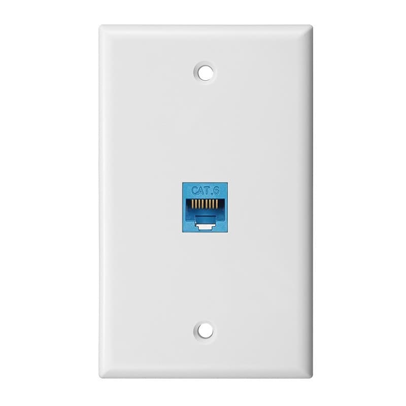 Single-port Rj45 Network Panel American Style Cat.6 Single-port Network Panel