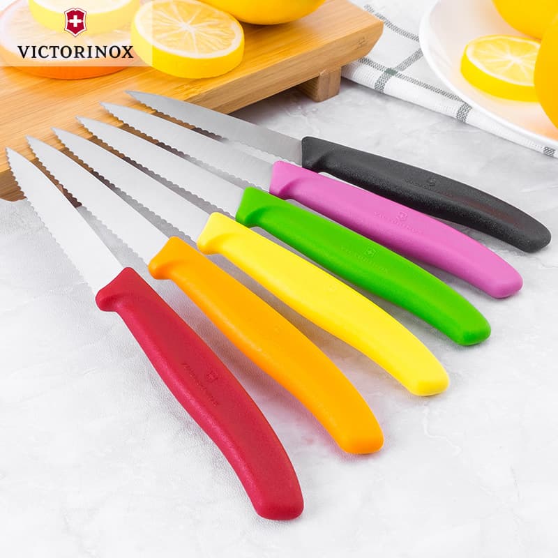 Victorinox Authentic Swiss Army Knife Kitchen Knife Fruit Knife Serrated Blade 6.7631 6.7633