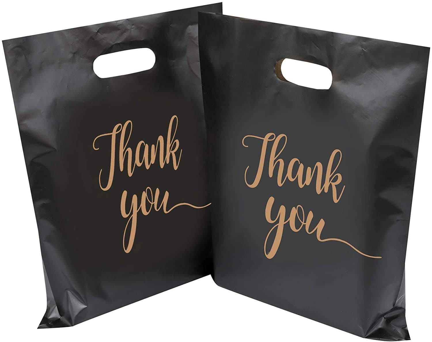 PE plastic wrist bags for Amazon e-commerce, thank you bags, thickened and reinforced with logo printing shopping bags