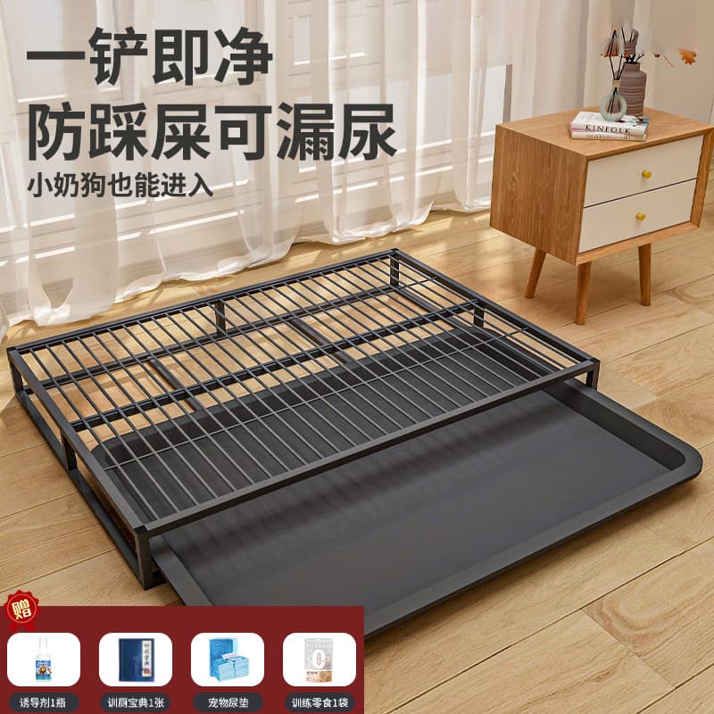 Extra Large Dog Toilet for Large Breeds, Automatic Waste Removal, Anti-Step Poop Tray for Medium Dogs