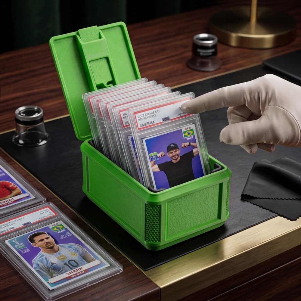 Cross-border Green Pitch Color Stadium Storage Box, Star Player Collectible Card Dustproof Storage, Fan Memorial Display 64