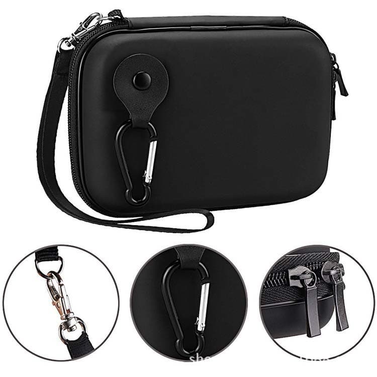 Portable Hard Drive Shockproof Bag Anti-drop EVA Hard Drive Storage Bag Pressure-resistant Power Bank Storage Box Square Zipper