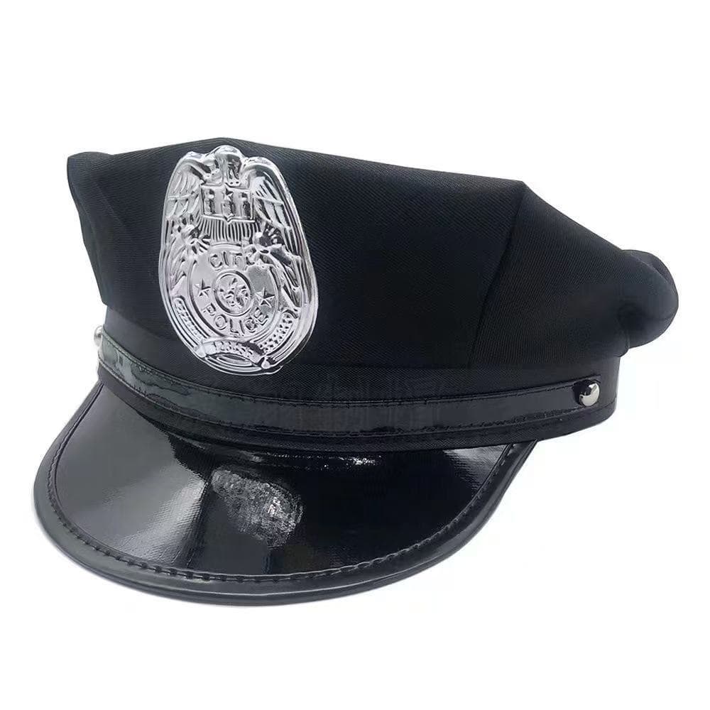 Fun adult police hat octagonal flat cap cosplay fun props American police hat uniform accessories