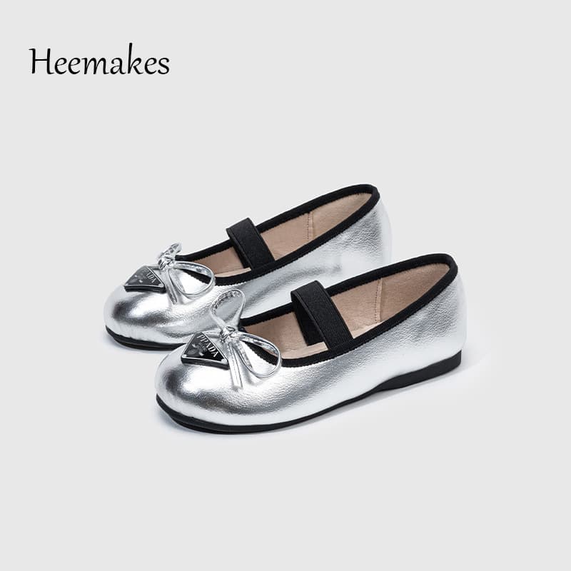 Wholesale Children's Shoes Girls Leather Shoes 2026 New Soft Sole Comfortable Little Princess Shoes Gold Baby Shoes
