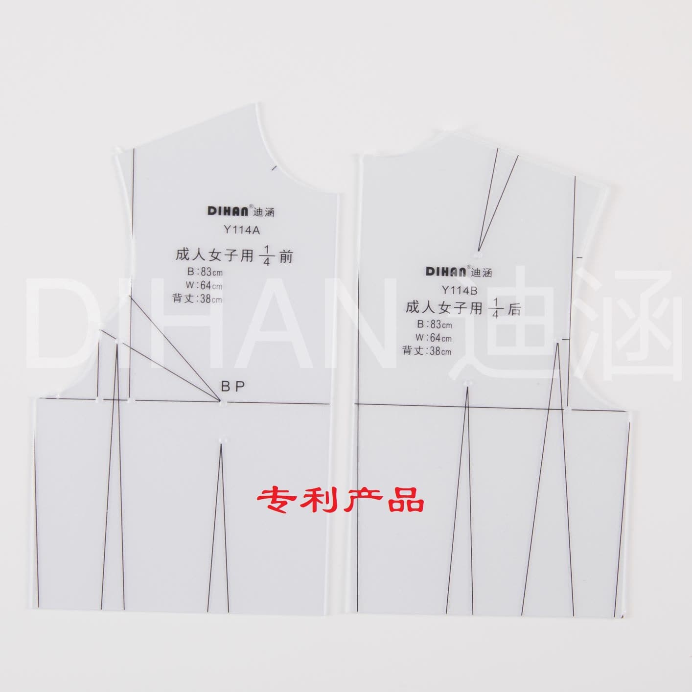 DIHAN Y114 1:4 Scale Women's Clothing Prototype Template Japanese Garment Template 105*60