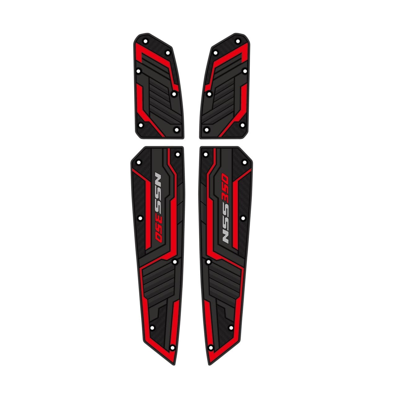 Compatible with Honda NSS350 Forza 350 Modified Rubber Anti-Slip Foot Pedal Dirt-Resistant Mat