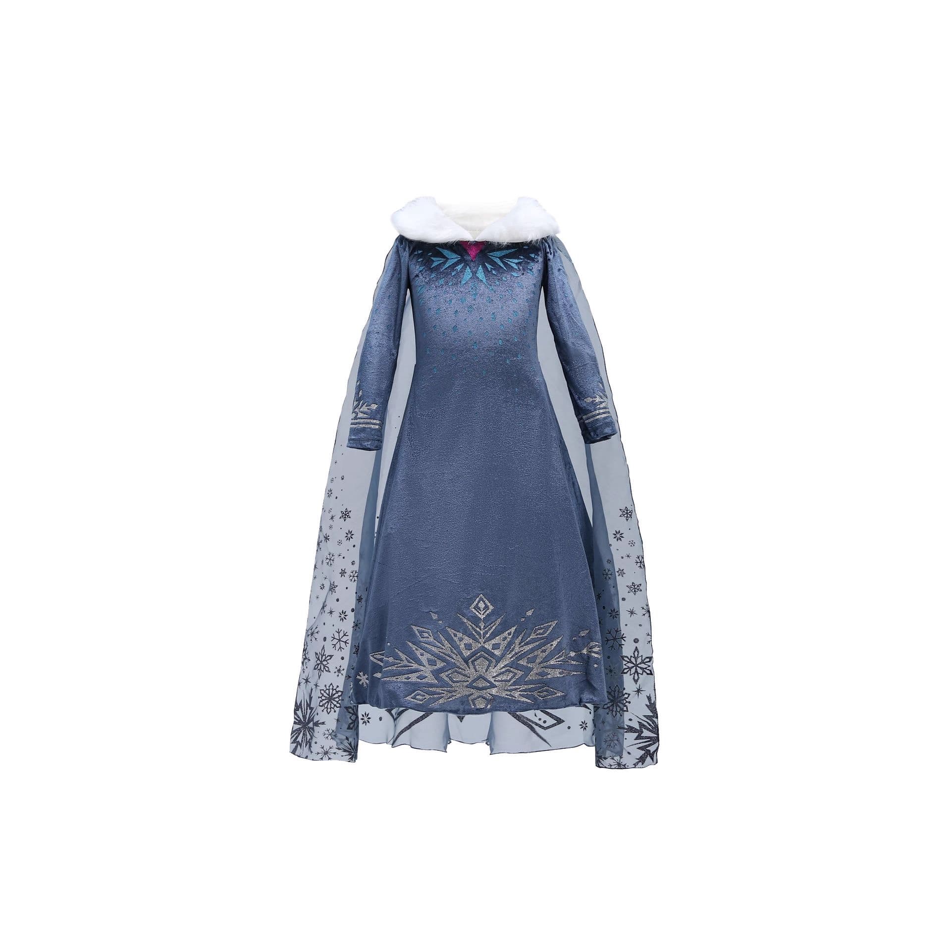 European and American Frozen Elsa Anna Princess Dress 2022 Girls Skirt Long Sleeve Dress Dress Children's Skirt