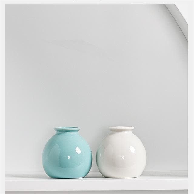 Hongbang Ceramic Vase, Ins Style Minimalist Japanese Home Living Room Entryway Decorative Ornament, Soft Decor, Dried Flower and Hydroponic Container