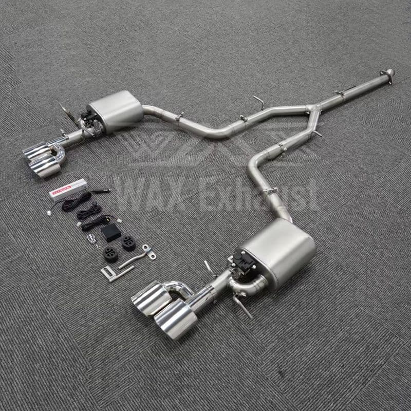 Stainless Steel Valve Mid-to-Rear Exhaust Pipe with Valve Exhaust for Mercedes-Benz C-Class W204 2006-2015