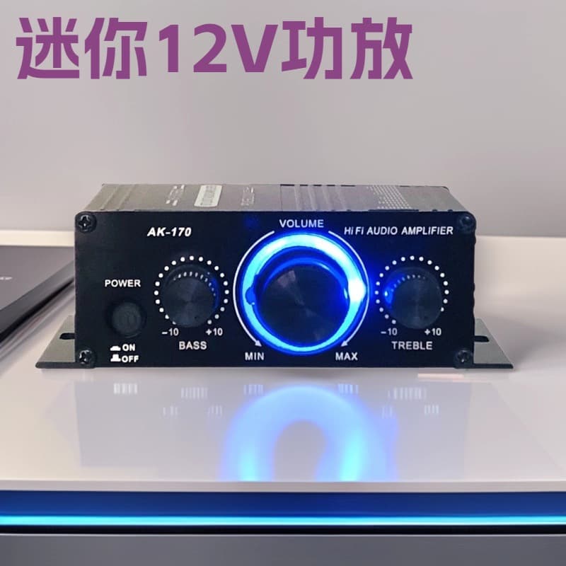 Mini 12V Computer Car Foreign Trade Cross-border Small Amplifier Neutral AK-170