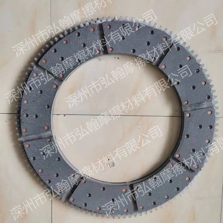 Honghan Production: Clutch Brake Pad Assembly for Steel Mill Shearing Machines