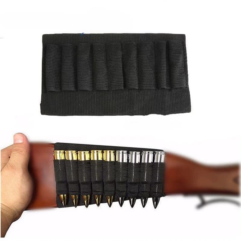 Tactical cheek bag, outdoor hunting back bag, tail bullet bag, 9-compartment cheek bag, shot bag