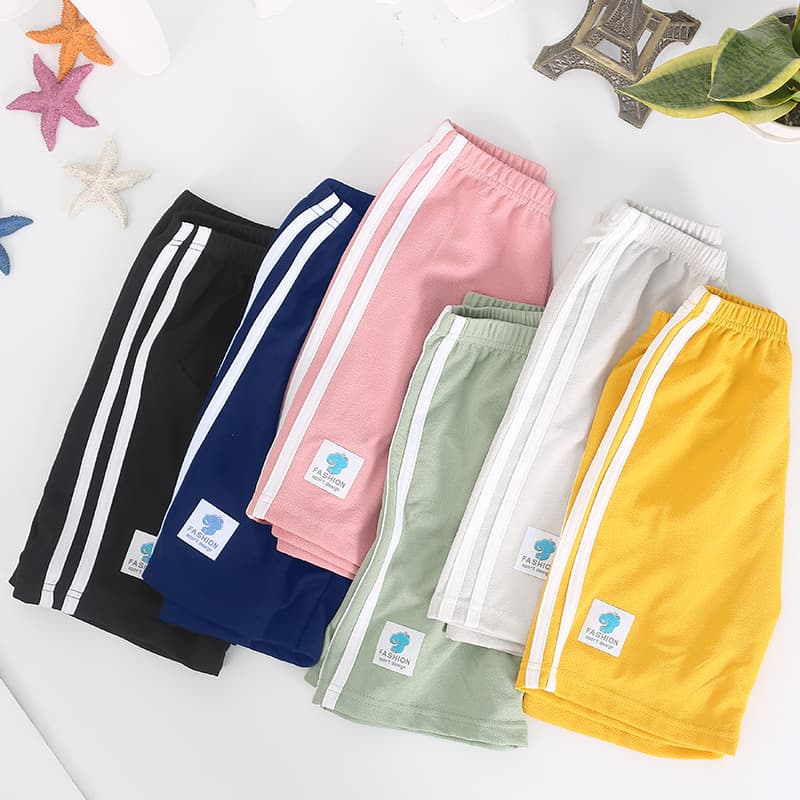 Children's Shorts for Boys and Girls, Summer Thin Casual Pants, Side Stripe Sports Shorts, Baby Air Conditioning Pants