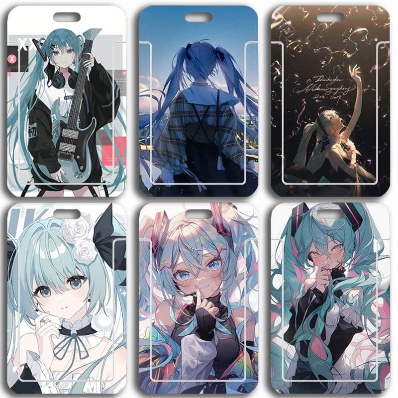 Hatsune Miku Meal Card, Bus Card, Card Holder, ID Card Case, Access Card, Subway Card, Anime Merchandise Hatsune Miku Collaboration