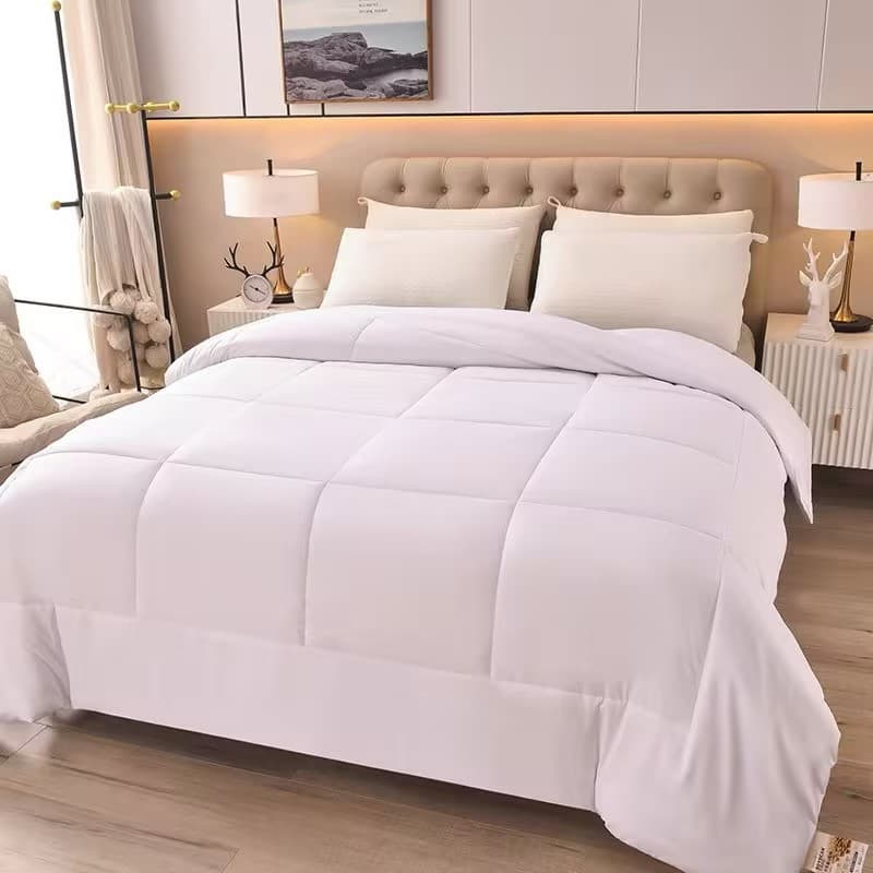 Hotel and Student Thickened Duvet Insert, Hotel Student Hospital Construction Site Duvet Insert, Feather Silk Cotton Brushed Quilt, All-Season Quilt